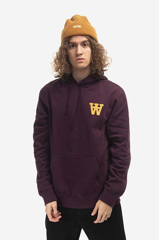 Wood Wood czapka wełniana Mande brązowy 12230811.9969