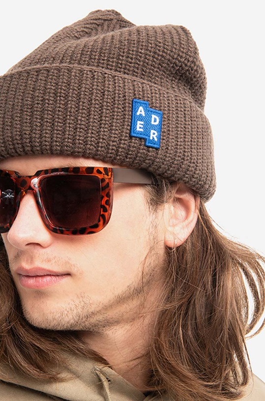 Ader Error wool beanie Ader Error Beanie BLAFWBE03BR brown