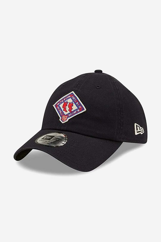 New Era czapka z daszkiem bawełniana aplikacja czarny 60222287