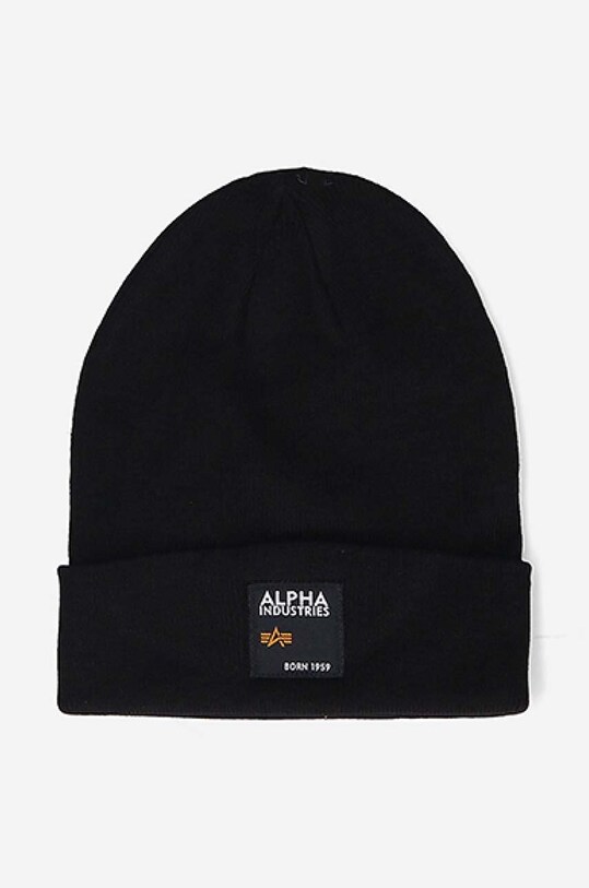 Alpha Industries beanie Label Beanie