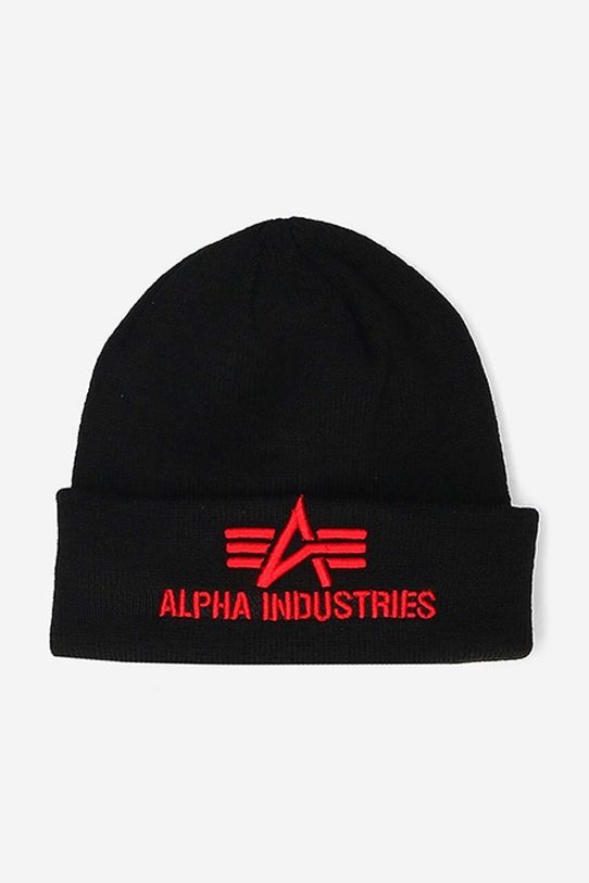Σκούφος Alpha Industries απλικέ μαύρο 168910.94