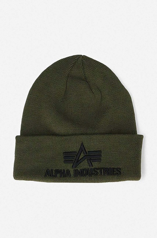 Alpha Industries căciulă 3D Beanie imprimeu verde 168910.257