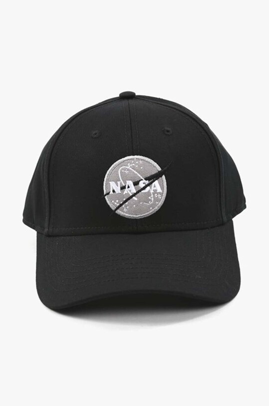 Alpha Industries șapcă de baseball din bumbac Nasa Cap 186903.03 negru AA00