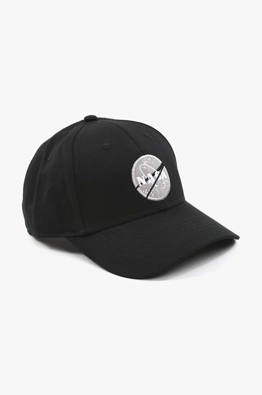Alpha Industries cotton baseball cap Nasa Cap black 186903.03