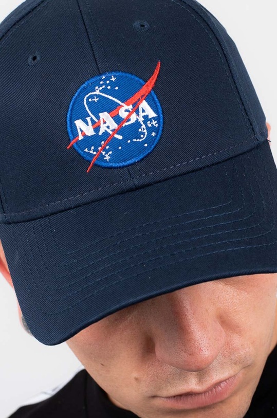 Kiegészítők Alpha Industries pamut baseball sapka NASA Cap 186903.07 sötétkék