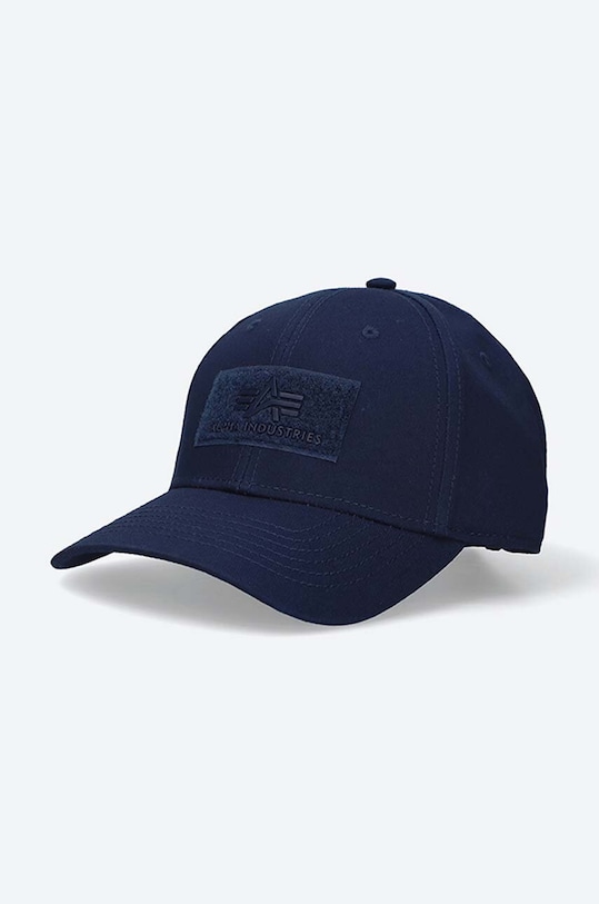 Alpha Industries cotton baseball cap VLC Cap applique navy 168903.07