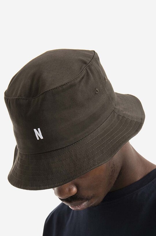 Norse Projects kapelusz bawełniany brązowy N80.0101.8109