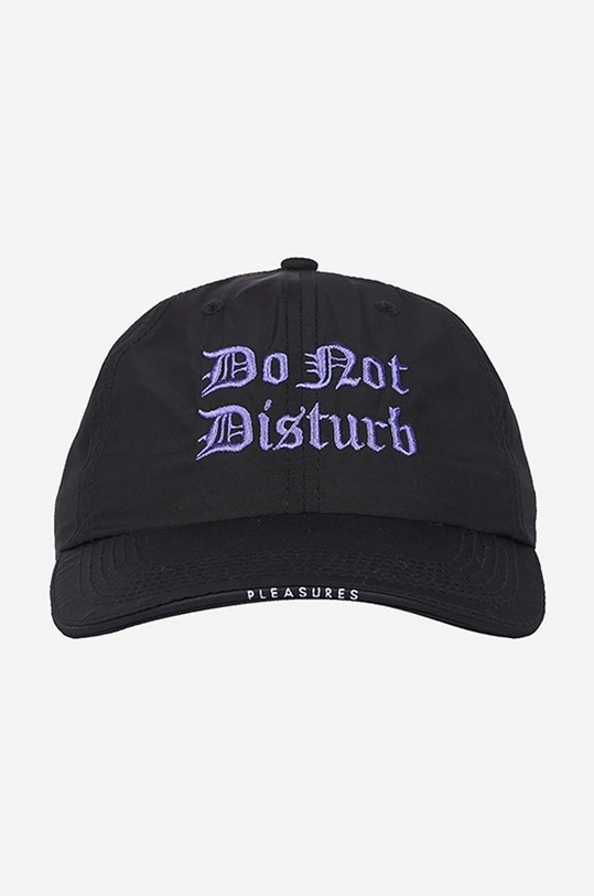PLEASURES șapcă Disturb Nylon negru P22SU056