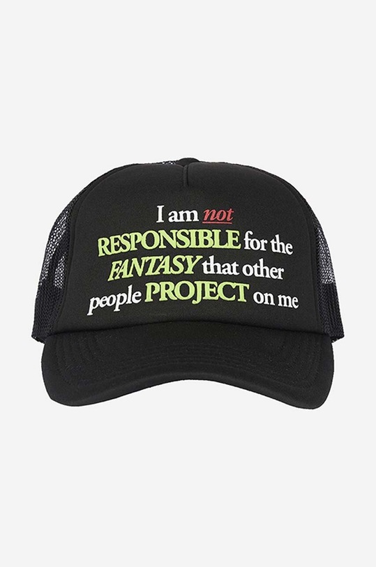PLEASURES baseball cap Responsible Trucker black P22SU057