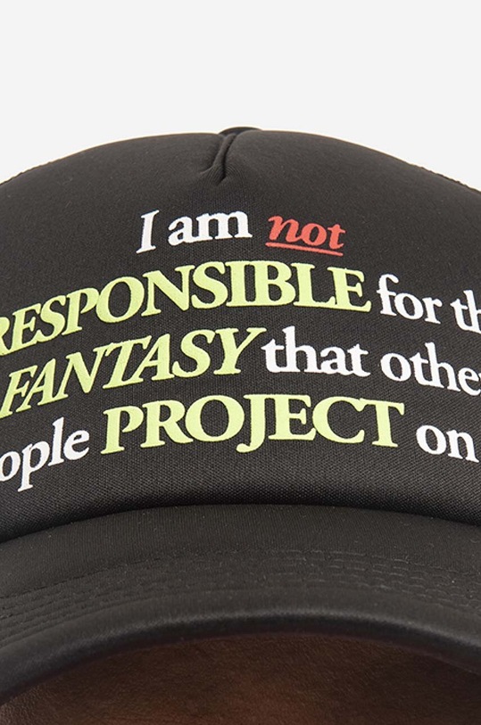 PLEASURES baseball cap Responsible Trucker P22SU057 black