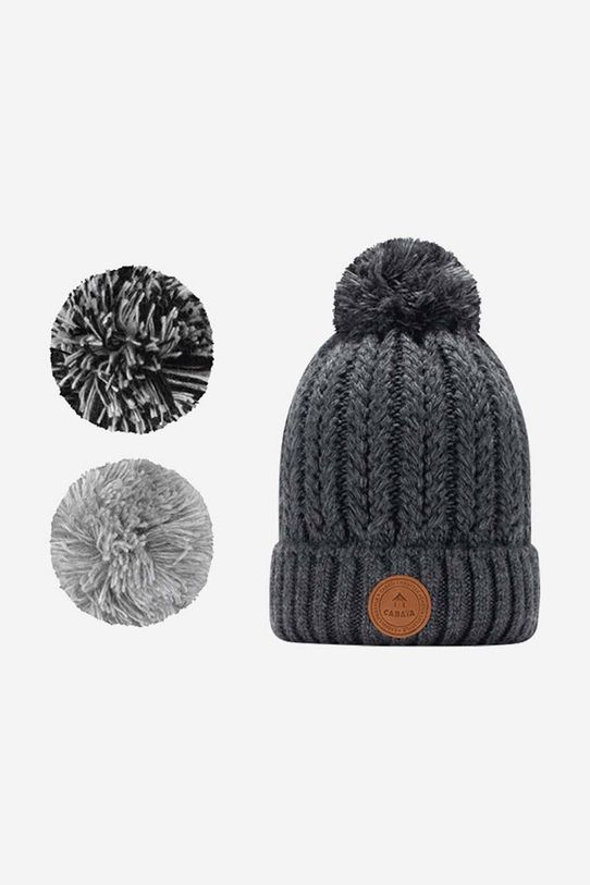 Cabaia berretto Chcolat Vegan a maglia pesante grigio BW20CHO