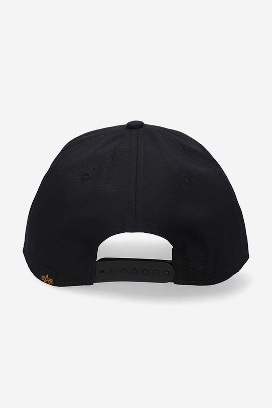 Pamučna kapa sa šiltom Alpha Industries print crna 126912.682