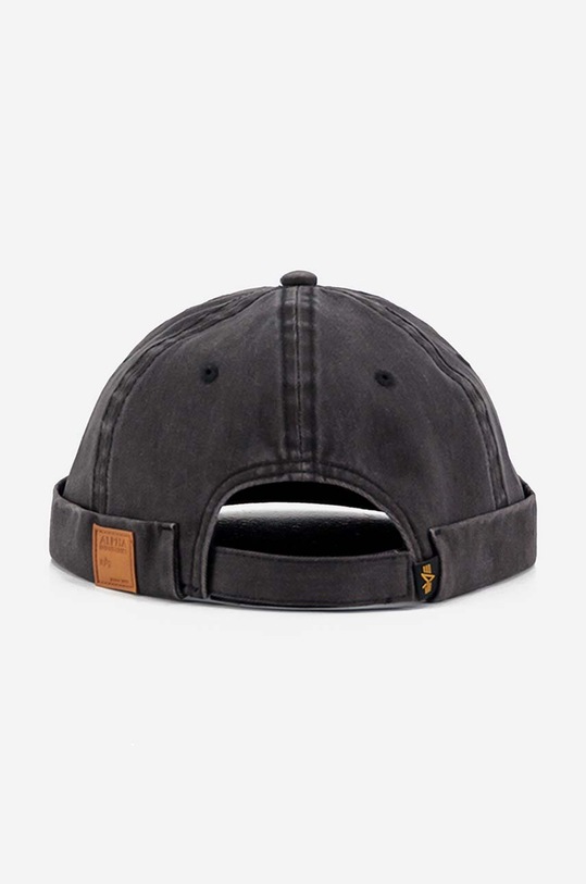 Bavlněná čepice Alpha Industries Docker Hat 136900.03 černá AA00