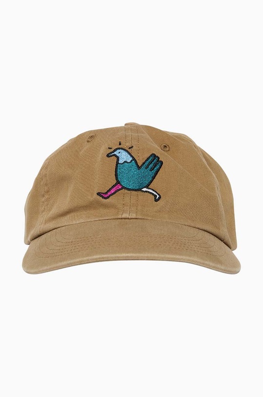 by Parra cotton baseball cap Annoyed Chicken applique green 49455.KHAKI