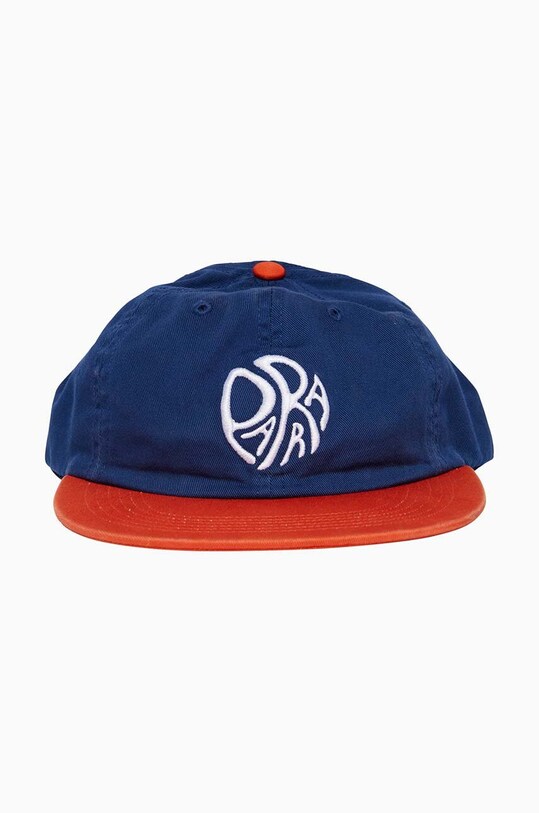 by Parra cotton baseball cap Circle Tweak applique navy 49370.NAVY
