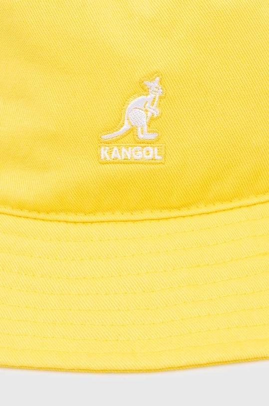 Kangol kapelusz bawełniany Kapelusz Kangol Washed Bucket K4224HT WHITE żółty K4224HT
