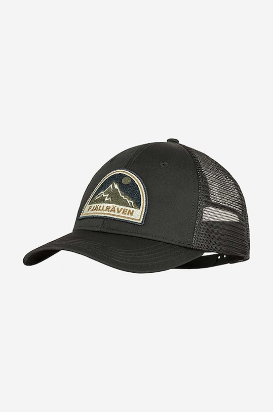 Fjallraven baseball cap Badge Langtradarkeps applique black F78152.550