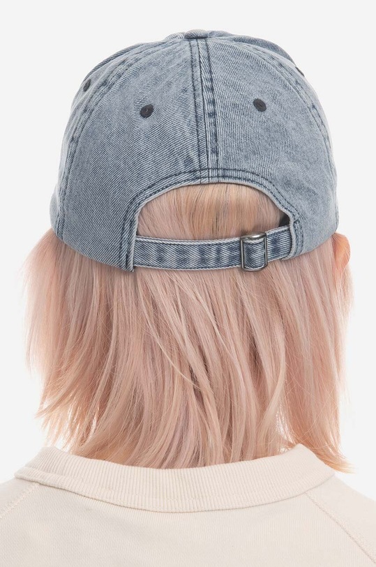 Guess U.S.A. czapka z daszkiem bawełniana Washed Denim Dad niebieski M3GZ17.D50J0