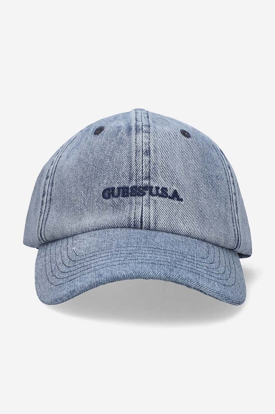 Guess U.S.A. czapka z daszkiem bawełniana Washed Denim Dad M3GZ17.D50J0
