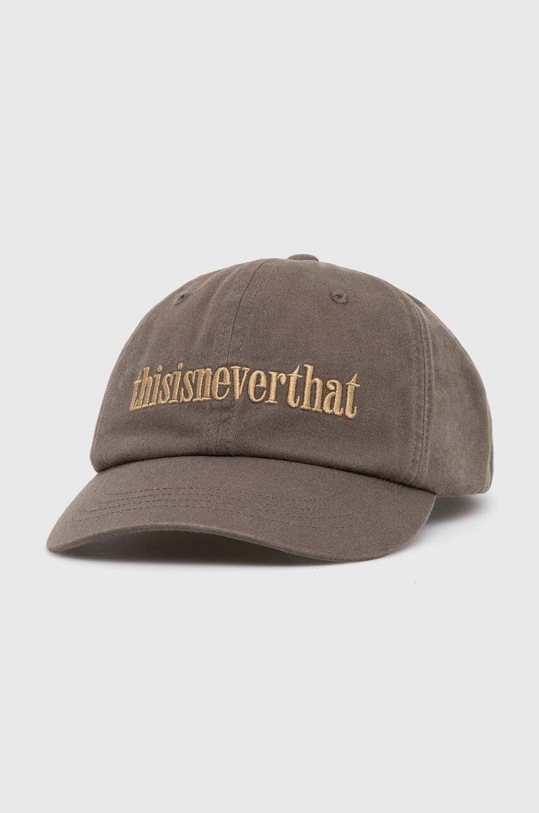 thisisneverthat cotton baseball cap cotton brown TN231WHWBC02