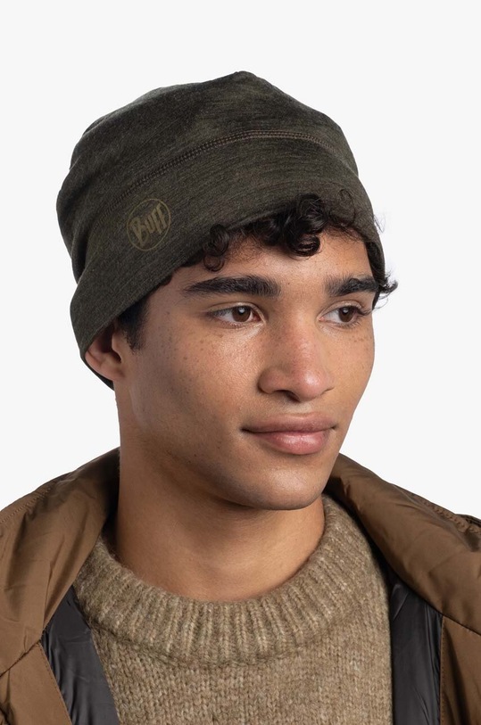Čepice Buff Merino Lightweight 113013.843 zelená AA00
