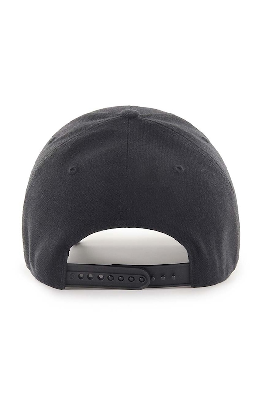 47 brand czapka z daszkiem z domieszką wełny MLB Los Angeles Dodgers B.MTLCS12WBP.BKA czarny AA00