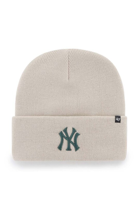 47 brand berretto MLB New York Yankees medio spessore beige B.HYMKR17ACE.BNC