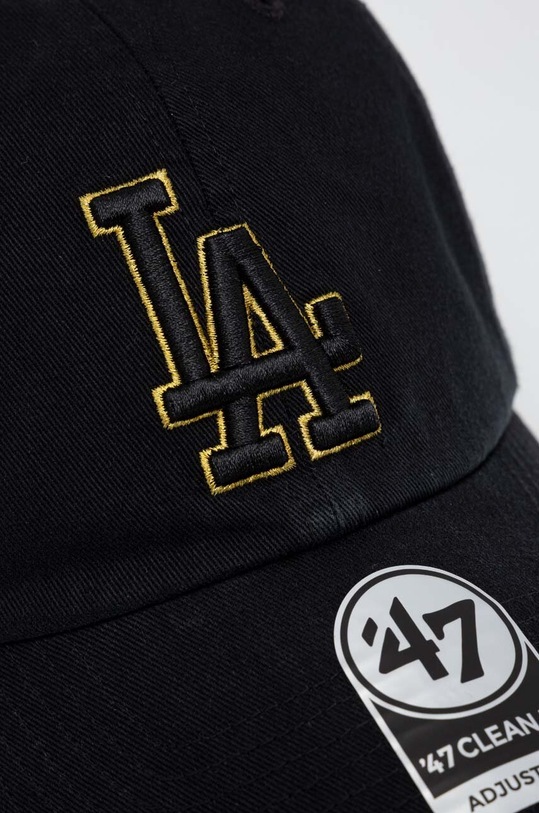 47 brand czapka z daszkiem bawełniana MLB Los Angeles Dodgers B.MTCLU12GWS.BKC czarny AA00