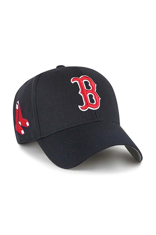 Accesorii 47brand șapcă din amestec de lână MLB Boston Red Sox B.SUMVP02WBP.NYA bleumarin