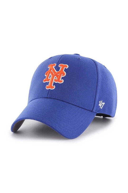 Čepice s vlněnou směsí 47brand MLB New York Mets s příměsí vlny modrá B.MVP16WBV.RYC