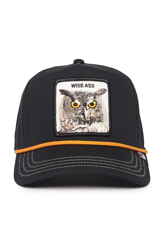 Goorin Bros czapka z daszkiem bawełniana Wise Owl 101.1257 czarny AA00