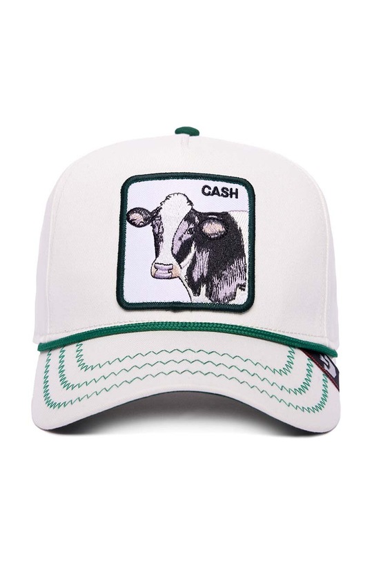 Goorin Bros șapcă de baseball din bumbac Cash Cow 101.1326 alb AA00