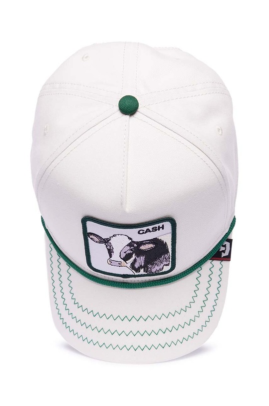 Goorin Bros șapcă de baseball din bumbac Cash Cow 101.1326 alb