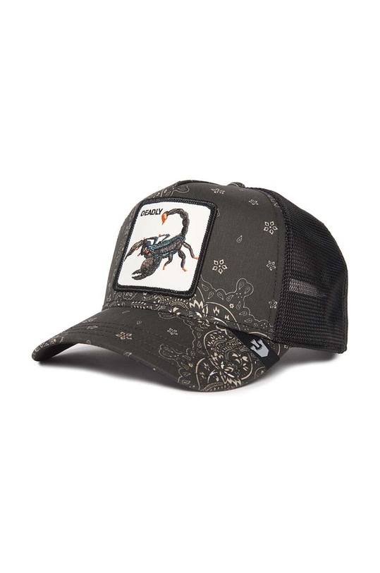 Goorin Bros czapka z daszkiem z domieszką lnu Diamonds and Pearls pozostałe czarny 101.1143