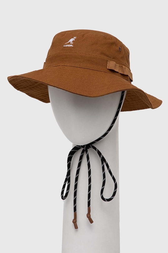 Bavlněná čepice Kangol bavlna hnědá K5302.TN262
