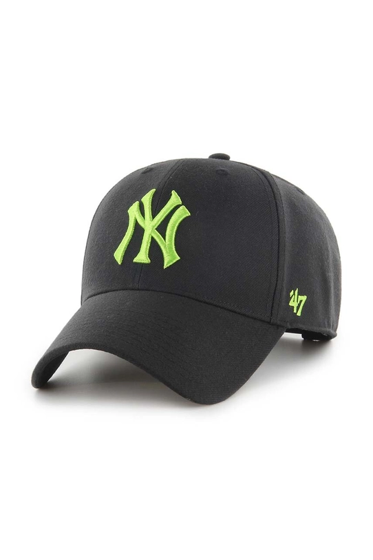 Кепка из смесовой шерсти 47 brand MLB New York Yankees аппликация чёрный B.MVPSP17WBP.BKAM