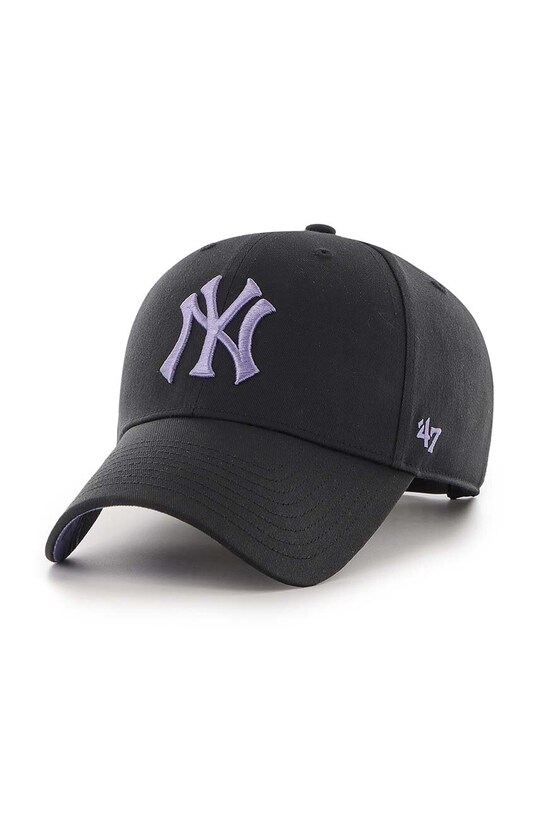 47 brand czapka z daszkiem MLB New York Yankees aplikacja czarny B.ENLSP17CTP.BK