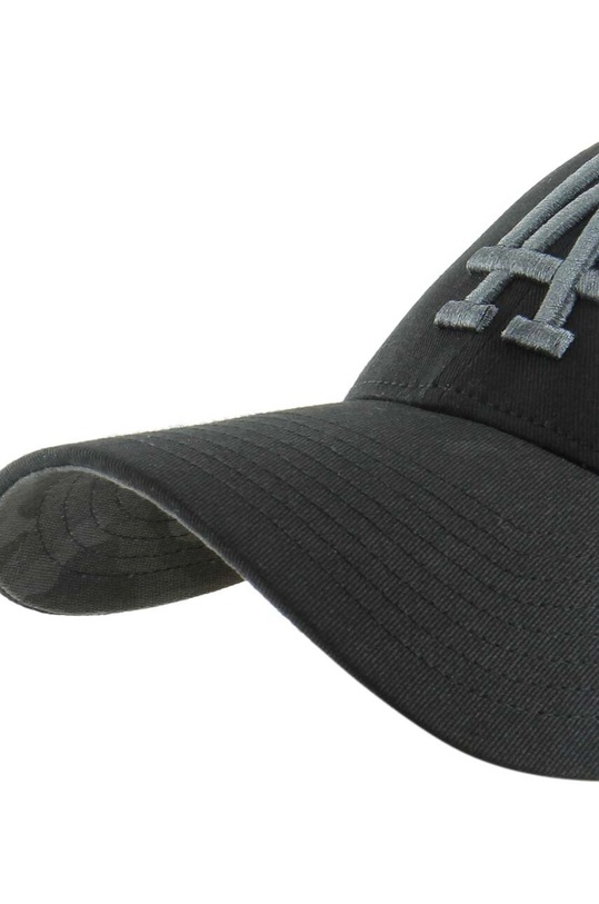 Akcesoria 47 brand czapka z daszkiem bawełniana MLB Los Angeles Dodgers B.TCMSP12CTP.BK czarny
