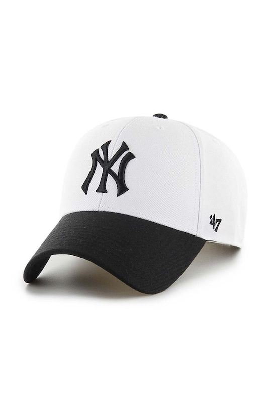 Кепка 47 brand MLB New York Yankees аппликация белый B.SUMTT17WBP.WH