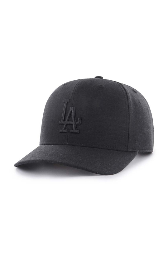 47 brand czapka z daszkiem MLB Los Angeles Dodgers z domieszką wełny czarny B.CLZOE12WBP.BKD