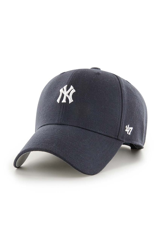 47 brand czapka z daszkiem MLB New York Yankees z domieszką wełny granatowy B.BRMPS17WBP.NYA