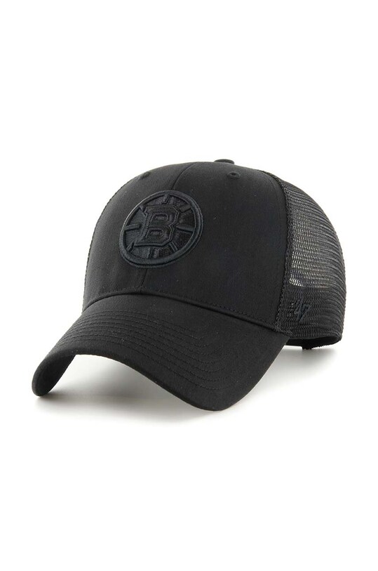 Кепка 47 brand NHL Boston Bruins аппликация чёрный H.BRANS01CTP.BKD