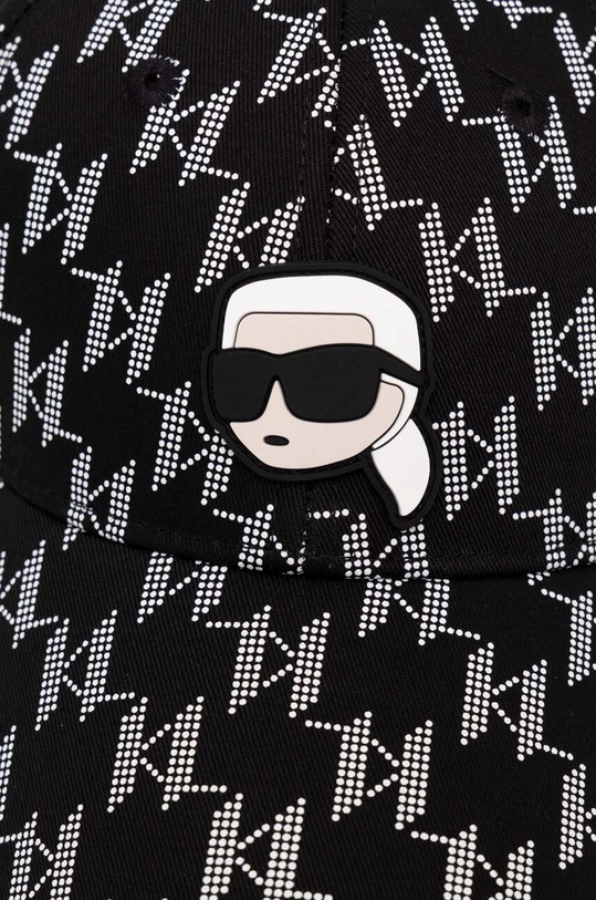 Karl Lagerfeld șapcă de baseball din bumbac 245W3404 negru AA00