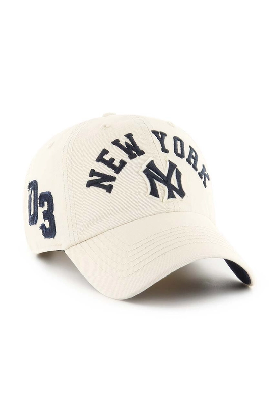 47 brand czapka z daszkiem bawełniana MLB New York Yankees BCPTN.CLBFB17GWS.Y011 beżowy AA00