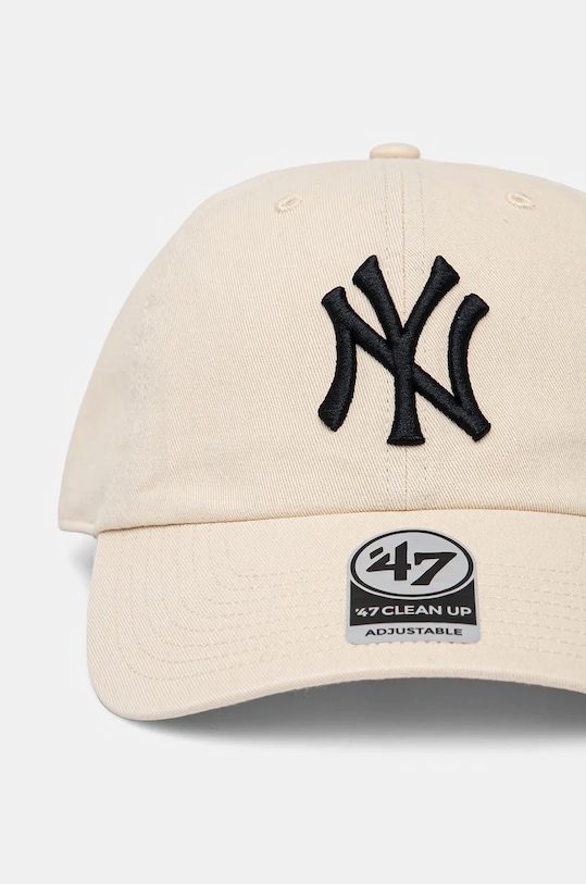 Хлопковая кепка 47 brand MLB New York Yankees B.RGW17GWS.NTB бежевый AA00