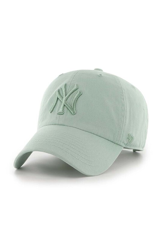 Pamučna kapa sa šiltom 47 brand MLB New York Yankees natpis zelena B.NLRGW17GWS.YQ