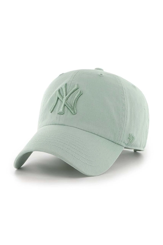 47 brand czapka z daszkiem bawełniana MLB New York Yankees aplikacja zielony B.NLRGW17GWS.YQ