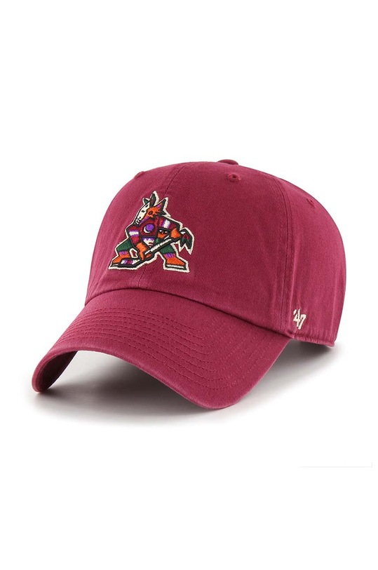 Бавовняна бейсболка 47 brand NHL Arizona Coyotes аплікація червоний H.RGW21GWS.CAD