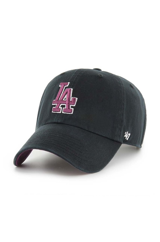 47 brand șapcă de baseball din bumbac MLB Los Angeles Dodgers bumbac negru B.BLPRK12GWS.BKE