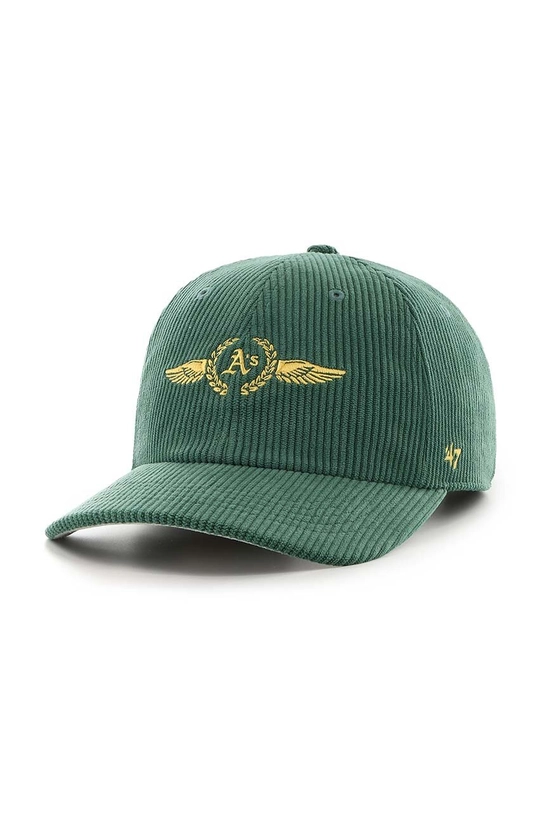 47 brand czapka z daszkiem bawełniana MLB Oakland Athletics aplikacja zielony B.SKYMF18EWS.DG